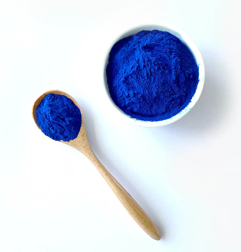 Синий порошок спирулины – Nudie Superfoods